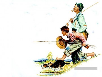  Rockwell Decoraci%C3%B3n Paredes - pesca 1 Norman Rockwell